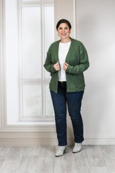 Beispiel Papierschnittmuster Oversize Cardigan "Clea" 